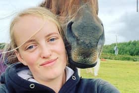 Chesterfield's Gracie Spinks with her beloved horse Paddy.