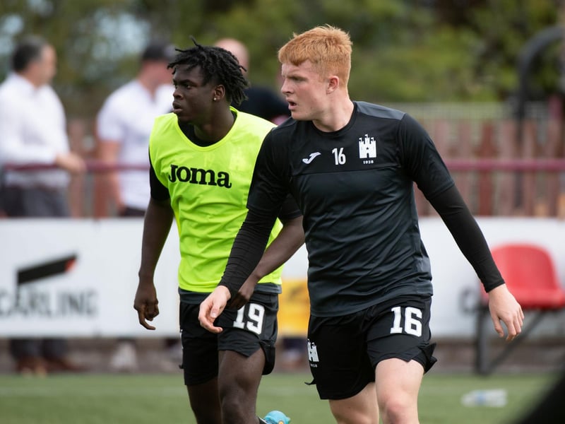 Johnson is on the left. The 18-year-old American  joined on a three-and-a-half-year deal in February 2022. An extension of the partnership between Hibs and Charleston Battery, but failed to break into first team.