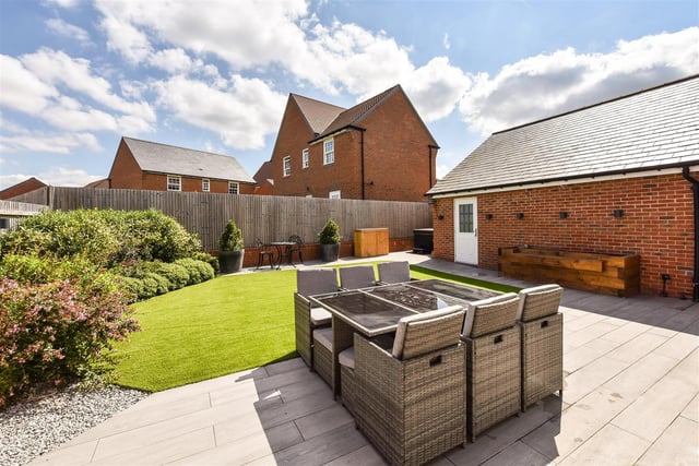 This 'exceptional' four bedroom house has gone on sale in Pakenham Road, Waterlooville for offers in excess of £550,000. It is listed by Castles.