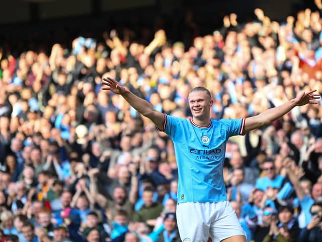 Erling Haaland of Manchester City: Michael Regan/Getty Images