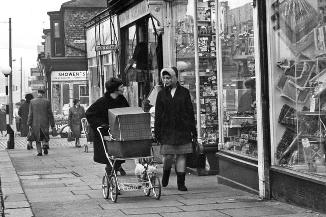 Showens for tobacco and Clarks for model kits and more. It's Frederick Street in 1969.