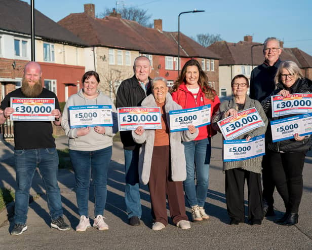 The lottery winners on Knutton Crescent each landed a £30,000 cash prize and a £5,000 holiday