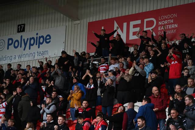Doncaster Rovers fans. Picture: Howard Roe/AHPIX LTD