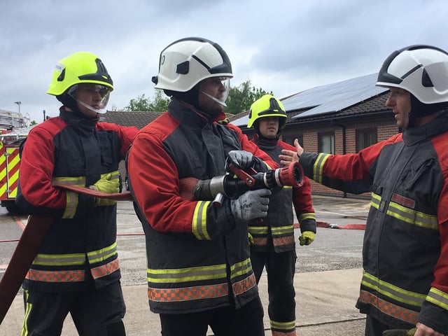 Ben Bradley spent tme with firefighters during his two years in office