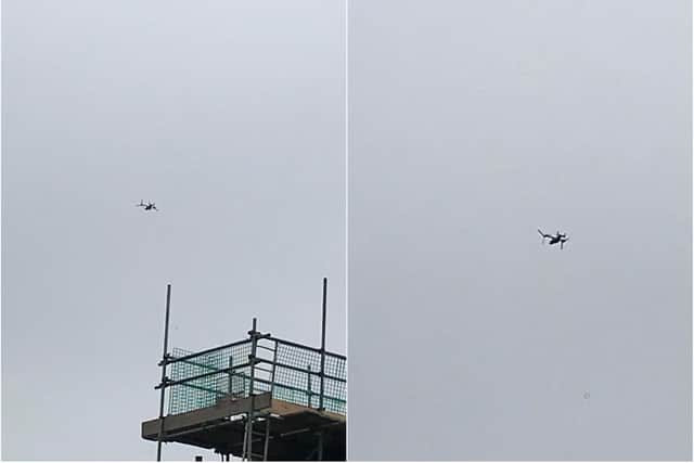Military plane seen over Sheffield - Credit: Anthony Higgins