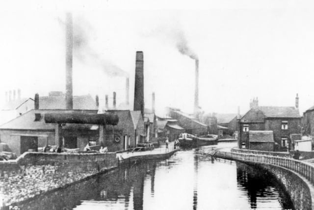 Tinsley Rolling Mills on the South Yorkshire Navigation Canal at Wharf Road in Sheffield