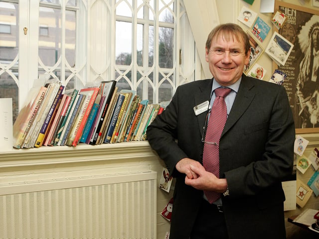 Intake Primary School headteacher Jim Fryer is pictured ahead of his retirement