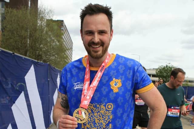 Joe took on Manchester Marathon just last month