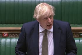 Prime Minister Boris Johnson speaks during Prime Minister's Questions - House of Commons/PA Wire