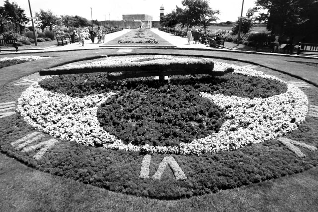 The floral clock, Southsea Castle 22nd July 1992
