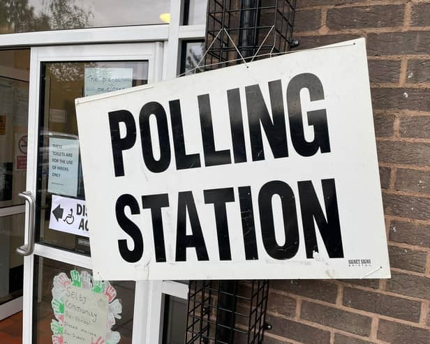 Polling stations are open today in Sheffield for the city council and South Yorkshire mayoral election. Picture: LDRS