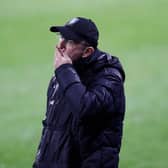 It was another tough night at the office for Sheffield Wednesday boss Tony Pulis at Nottingham Forest . (Photo by George Wood/Getty Images)