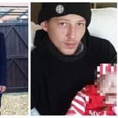 Josh Hydes, left, and his uncle Tommy Hydes, right, drowned after the car in which they were travelling came off the road near Meadowhall in Sheffield and plunged into the River Don