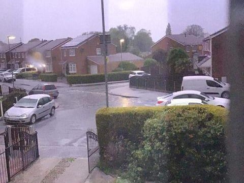 This lightning photo was taken in the middle of the night by Jean Allen from Thurnscoe