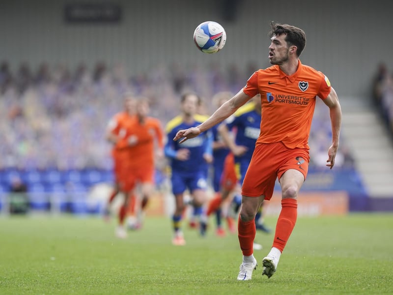 John Marquis looks to set up a Pompey attack.