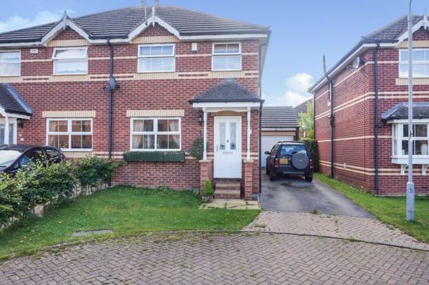 Offers in the region of £165,000 are being invited for this three-bedroom semi-detached house.