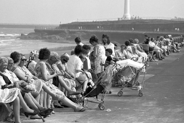 Seaburn on a hot day in August 1990. What could be better than sitting back and taking in the sea air?