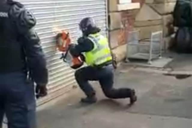 Police raid in Sheffield