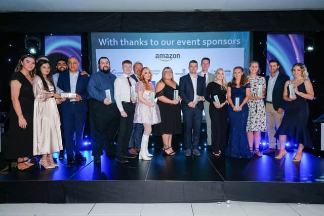 South Yorkshire Apprenticeship Awards 2022
The winners gather on Stage at the end of the awards