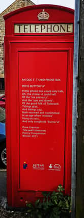 Phone box in Tideswell by Jennifer Rowlett