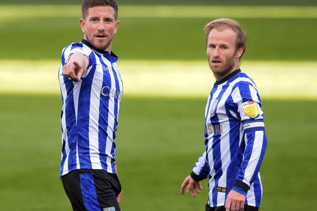 Sheffield Wednesday skipper Barry Bannan, right, has been named in FourFourTwo magazine's EFL Top 50 players
