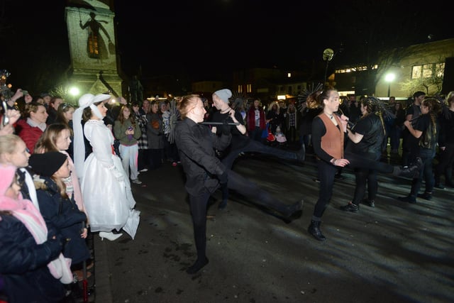The entertainment at the lights switch-on looked like great fun?