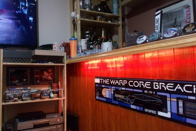 Dave Hancock shared this photo of his home bar.