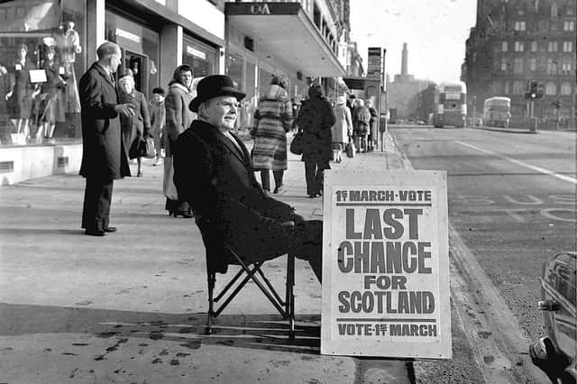 The 1979 devolution referendum split the Scottish electorate in half.