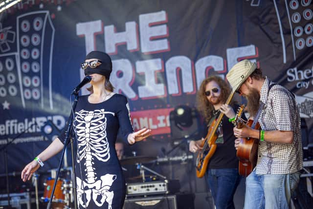 Winston Macabre play The Fringe at Tramlines at Devonshire Green in 2019