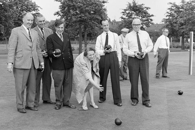 Spot anyone you know in this bowls game in 1963?
