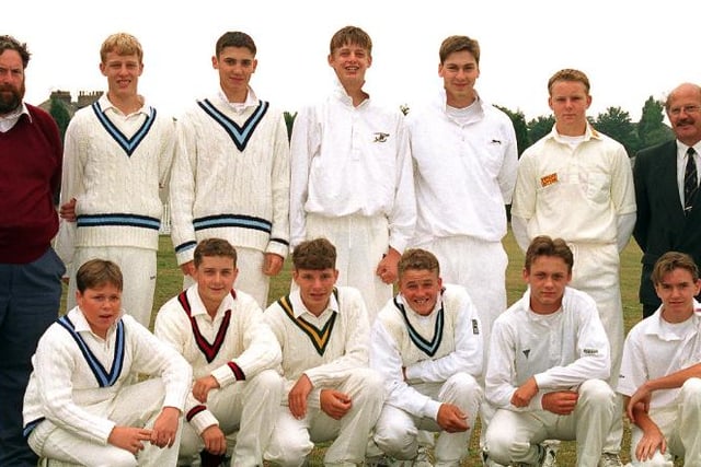 The Doncaster Area Cricket Council team under 15's in 1996.