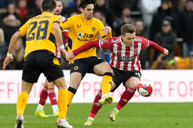 Luke Freeman made his last Sheffield United appearance away at Wolves before joining Millwall on loan: Andrew Yates / Sportimage