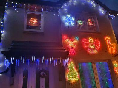 This colourful Christmas display was shared by Liz Stenhouse
