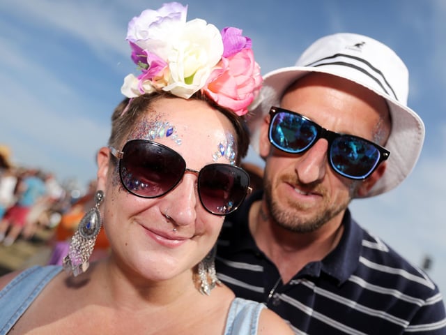 Naomi Clark and Darren Butler. Victorious on the Saturday afternoon in 2019, Southsea Common. Picture: (240819-66)