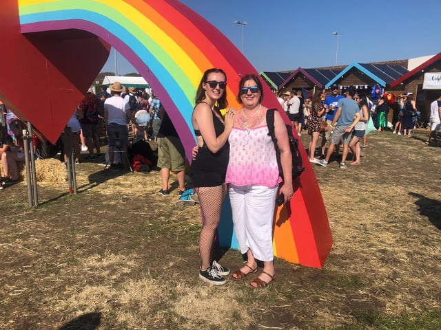 Lily, 17 and Sally-Anne Smith, 50, who came to Victorious Festival 2019 on Day 3 to see Clean Bandit