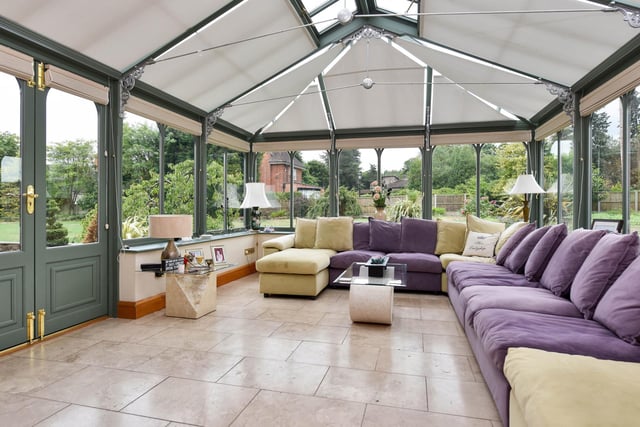 The house has a large conservatory which makes the most of the garden, which is more than one acre.