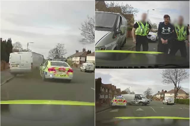 Watch dramatic footage of of police chase in Doncaster and moment ...