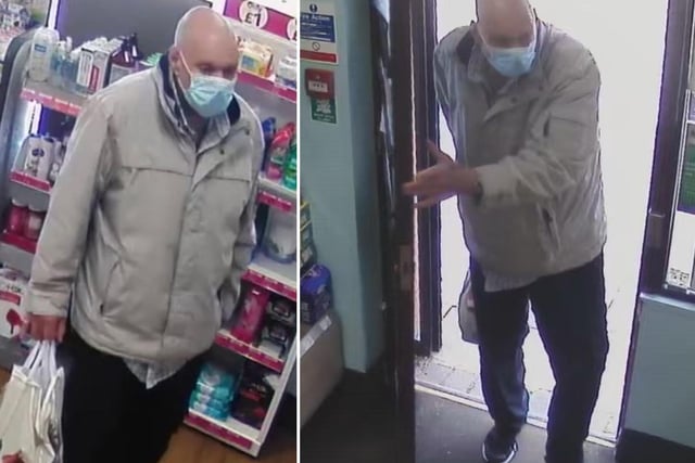 Officers investigating an incident where a pharmacist was racially abused would like to speak to the man pictured here.
At around 3pm on Saturday 3 April, a man entered Lloyds pharmacy at the Holme Hall Shopping Centre, in Wardgate Way, Holme Hall.
A pharmacist working there tried to serve the man but says he became racially abusive and then left.