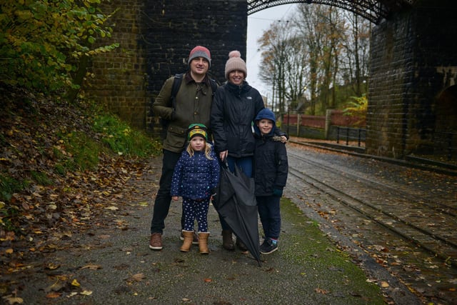 Gareth and Charlotte Deboer-Davis, with children Millie, three and Owen, six
