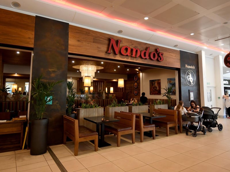 The Nandos, located inside the White Rose Centre's food court, reopened last week after refurbishment.