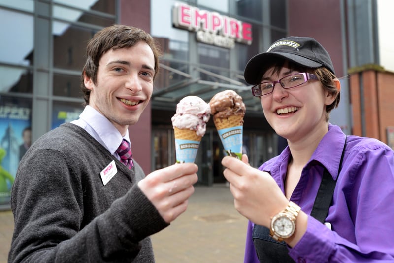 Dan Westgarth and Rachel Mordey from Sunderland's Empire Cinema were supporting the free Ben and Jerry's Ice Cream charity event 7 years ago. Remember this?