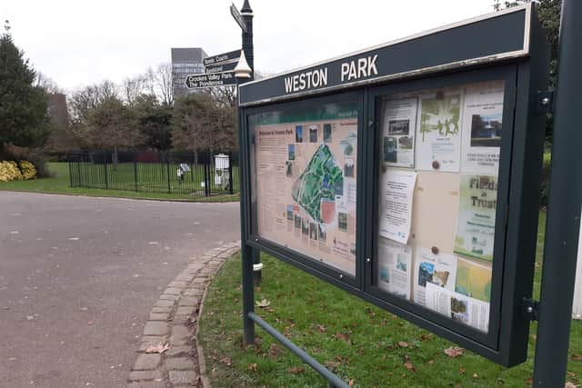 A man was attacked, robbed and injured in Weston Park, pictured