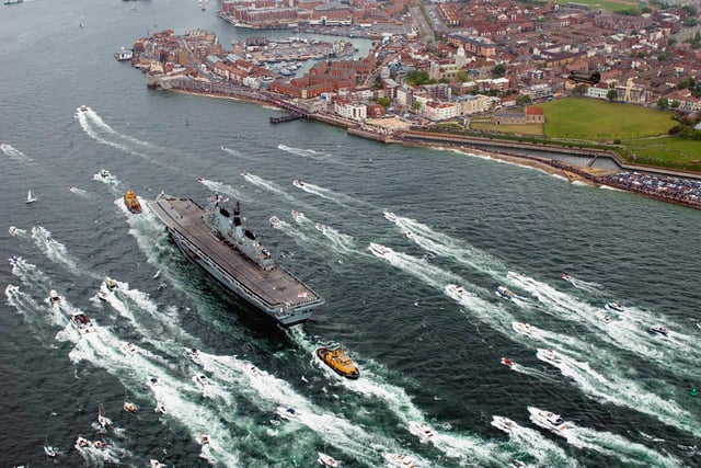 The Royal Navy's Op Telic Flagship, HMS Ark Royal returns home to Portsmouth on 17 May.