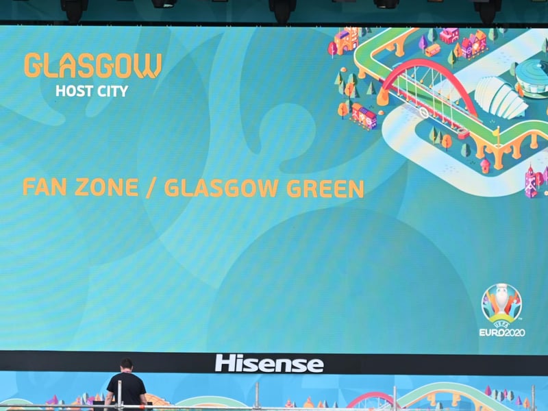 Supporters will be able to watch matches on four giant screens in the Fan Zone.