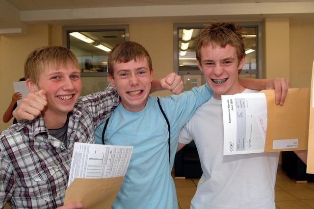 Andrew Jackson, 16, Connor Fox, 16 and Callum Colton, 16 in 2009