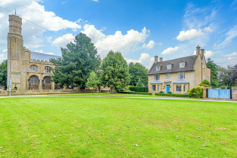 As well as the extensive garden to the rear, the property looks out onto the village green and overlooks the impressive ancient abbey which is located just adjacent.