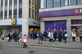 There were huge queues of customers waiting to get into the new Lidl store when it opened in February.