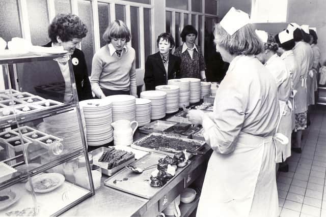 The Junior Star school dinner at Silverdale School in September 1980