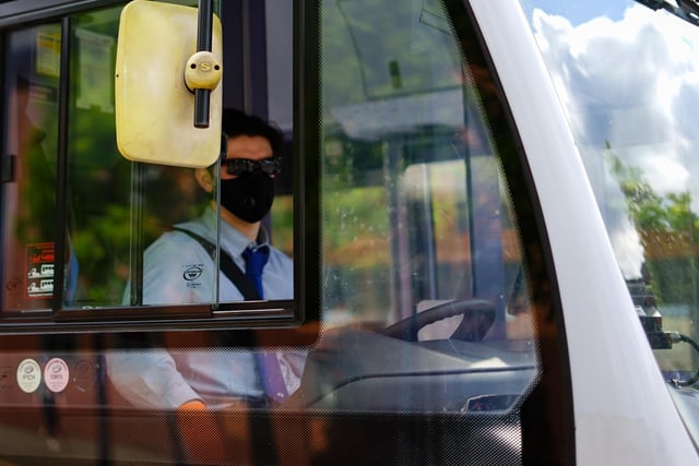 Bus drivers are continuing to work during the pandemic