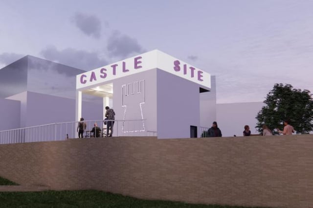 Artists impression in the planning application design statement shows the old Castle Market logo on a picture showing how the site may look under the plans for Castlegate.